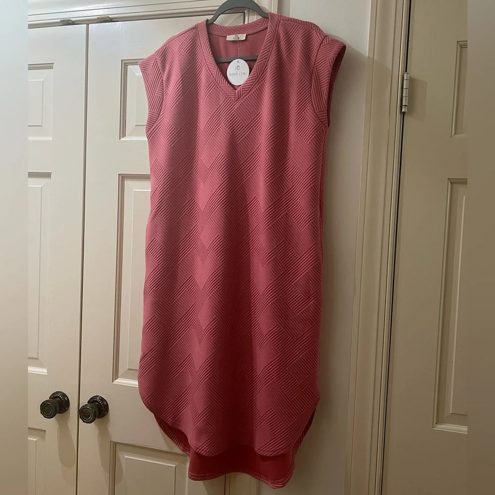 Entro Asymmetrical Pink Dress - Picture 1 of 6